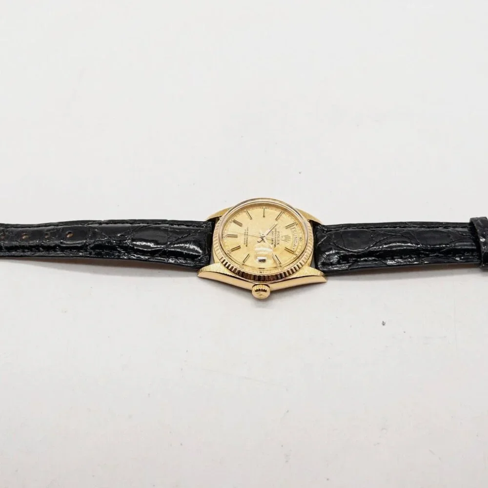 ROLEX 36mm CHAMPAGNE 18k Yellow Gold MENS PRESIDENT Watch